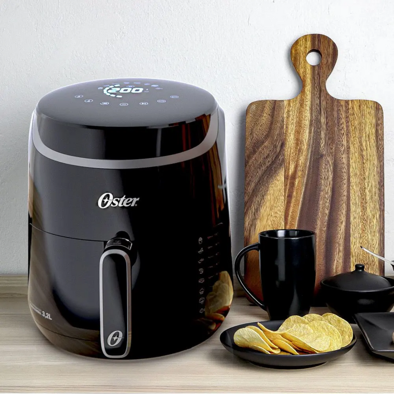 FREIDORA DE AIRE ELÉCTRICA SIN ACEITE OSTER DIGITAL + 100 UNIDADES DE PAPEL DESCARTABLE ANTIADHERENTE PARA AIR FRYER DE REGALLO  | QUEDAN 6 UNIDADES - CIERRE DE LA TIENDA - CONTRA ENTREGA ENVÍO GRATIS